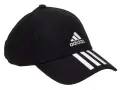 Czarna czapka z daszkiem Adidas z białym logo. Rozmiar OSFM, czyli jeden rozmiar dla wszystkich.