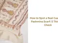 Pashmina co to? Kremowy szal z haftem paisley i kwiatów. Dowiedz się, jak rozpoznać prawdziwą pashminę.