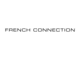 Logo marki French Connection. To brytyjska marka odzieżowa znana z modnych ubrań i akcesoriów.