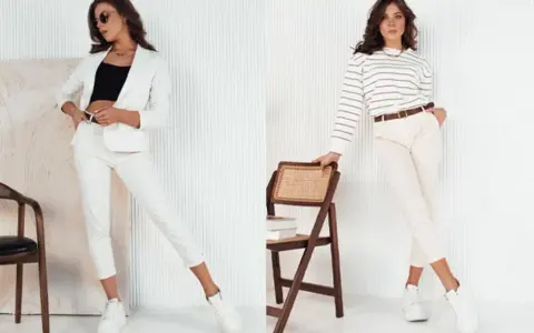 Stylowe inspiracje na jesień: jak nosić białe spodnie w modzie
