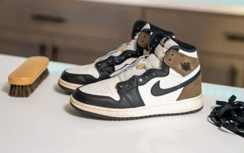 Para wiedzą, czy buty Nike można prać w pralce, leżą obok szczotki do czyszczenia i sznurówek.