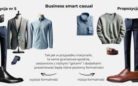 Eleganckie granatowe spodnie, jak z pola bawełny, pasują do marynarki lub swetra, tworząc stylizacje od formalnych po casualowe.
