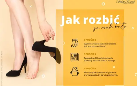 Jak rozciągnąć szpilki? Poznaj sposoby na za małe buty: wymień wkładki, użyj suszarki lub pary z wrzątku.