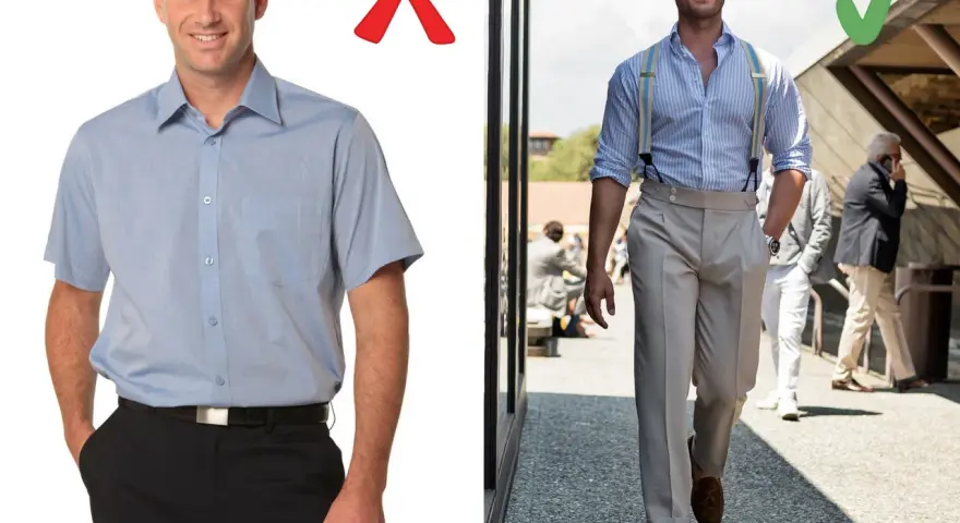 Stylizacja z szelkami i eleganckimi spodniami to strzał w dziesiątkę, w przeciwieństwie do nudnego zestawu z paskiem. Ikona stylu!