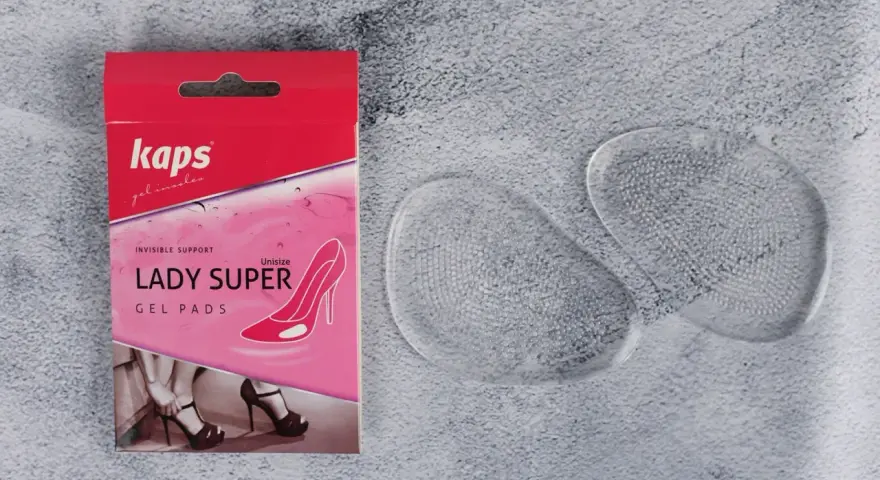 Kaps Lady Super Gel Pads – sposób, co zrobić, żeby buty nie obcierały w palcach. Miękkie wkładki żelowe zapewniają komfort.