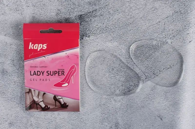 Kaps Lady Super Gel Pads – sposób, co zrobić, żeby buty nie obcierały w palcach. Miękkie wkładki żelowe zapewniają komfort.